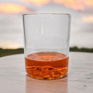 North Drinkware Mt Whitney Highest Peaks Collection Hand Blown Clear 3D Mountain